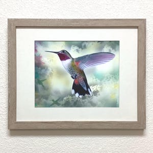 Hummingbird Print Wall Art