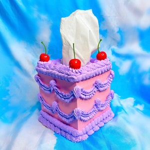 Custom Fake Cake Decorative Tissue Box Cover