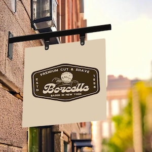 Custom Handmade 18&quot; Hanging Sign with Decorative Bracket - Perfect for Homes & Businesses