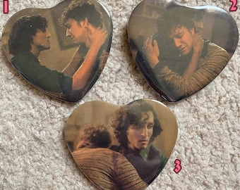 Devils Minion 57x53mm metalback heart shaped pins