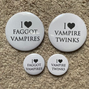 Spille I Heart Vampires da 32 mm e 58 mm