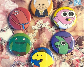 Smiling Friends 25mm pins