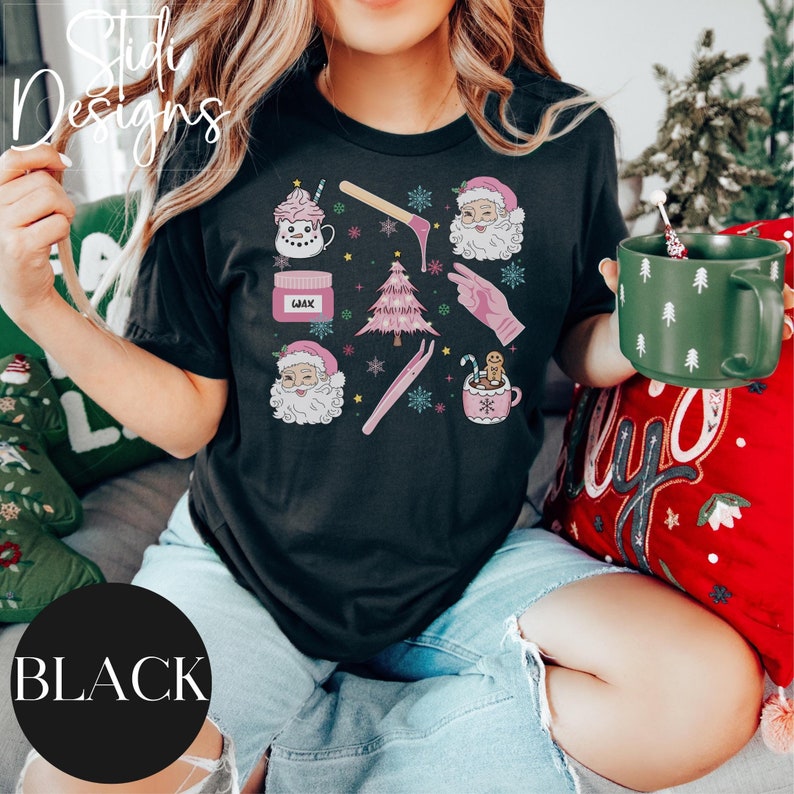 CHRISTMAS WAX TECH Tshirt, Gift for Esthetician, Coochie Waxer Tee