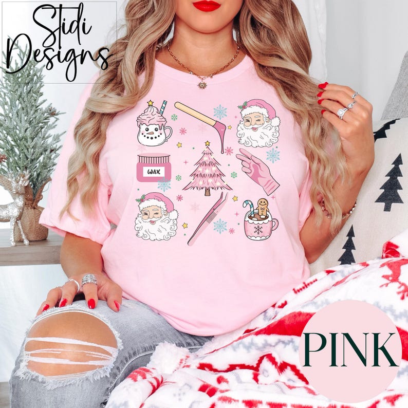 CHRISTMAS WAX TECH Tshirt, Gift for Esthetician, Coochie Waxer Tee