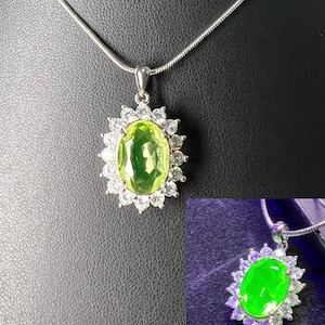 Uran Vaselin Glas Ädelsten Silverhänge