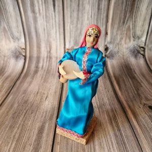 Hand Made Doll Israeli doll Souvenir Of Israel 21cm Original By Sabra / Souvenir of Israeli/ vintage household / vintage Sabra doll 1950/