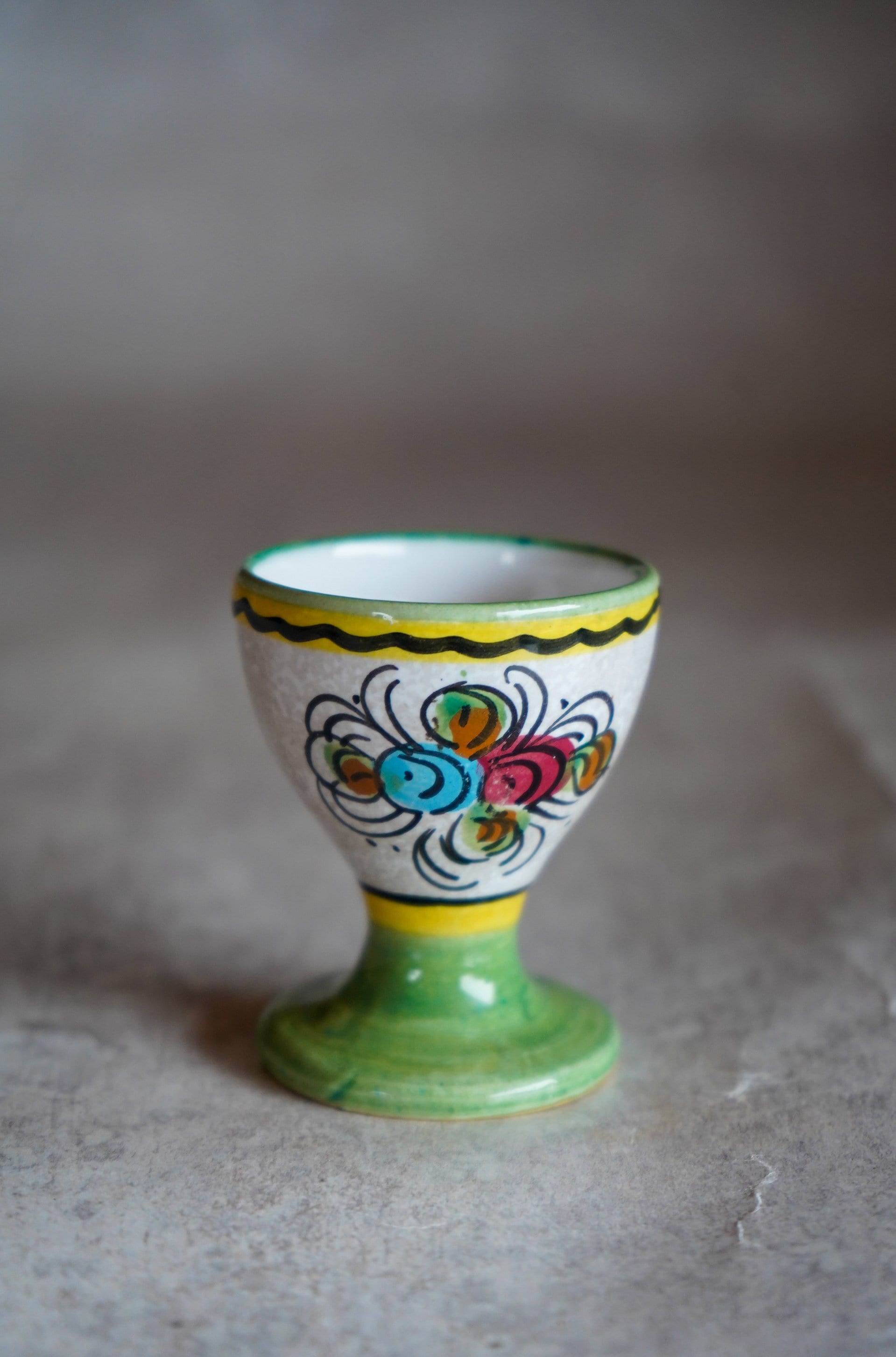 6 Portauova In Ceramica Bianca Con Kit Di Pittura 24 Pennarelli – DIY Pasquale In Scatola Regalo