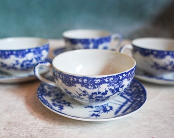 Japan Eggshell Sakura Cherry Blossom tea cup and saucer