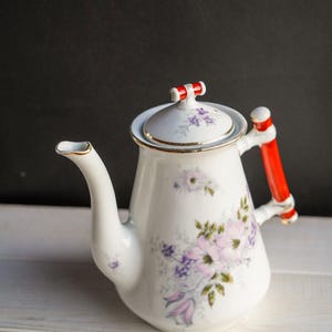 Antique Rörstrand Swedish Porcelain Teapot – Rare Pattern No. 973