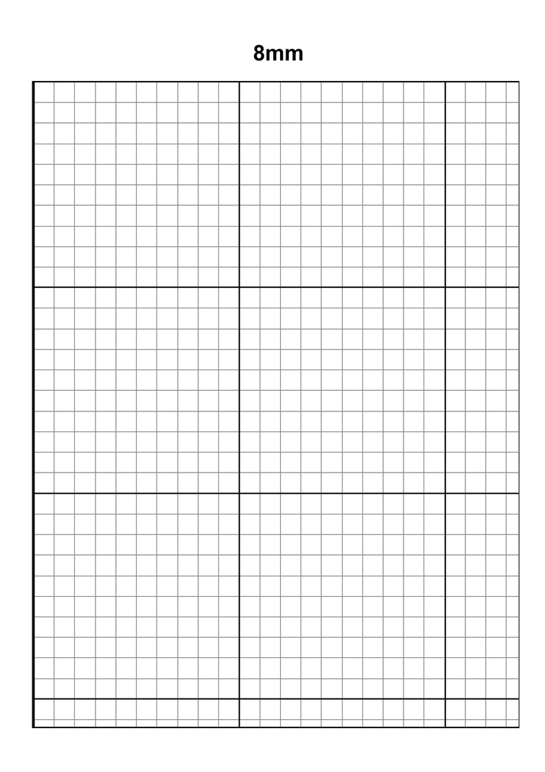 Printable Graph Paper PDF Digital Download Etsy