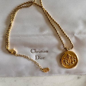 Dior necklace etsy discount