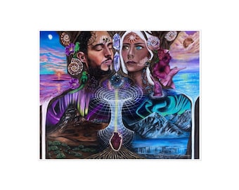 Divine Feminine / Divine Masculine / Mother Earth Art Print
