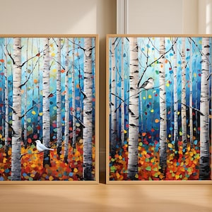 Aspen Forest Print Set: Rustic Cabin Wall Art (Digital Download)