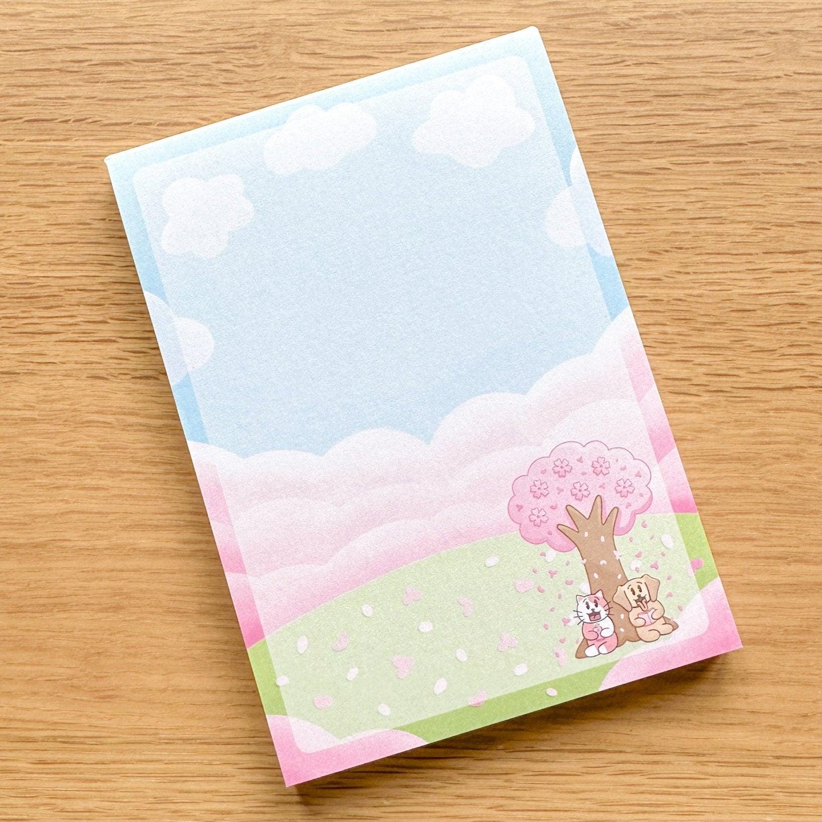 Sakura Season A6 Notepad | Sakura Notepad | Cherry Blossoms Notepad ...