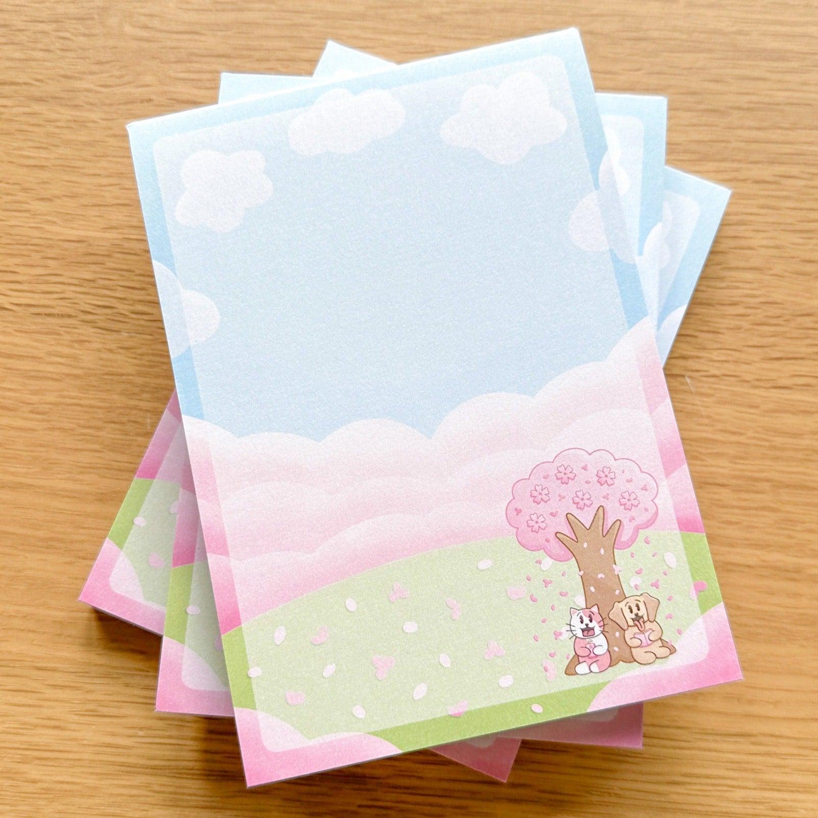 Sakura Season A6 Notepad | Sakura Notepad | Cherry Blossoms Notepad ...