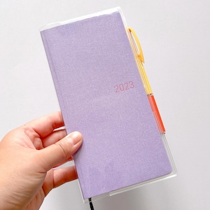 Hobonichi Weeks Clear Cover with Pockets and Pen Loop | Clear Weeks Cover | Jelly Weeks Cover | Hobonichi Weeks Cover | Weeks Gelly Cover