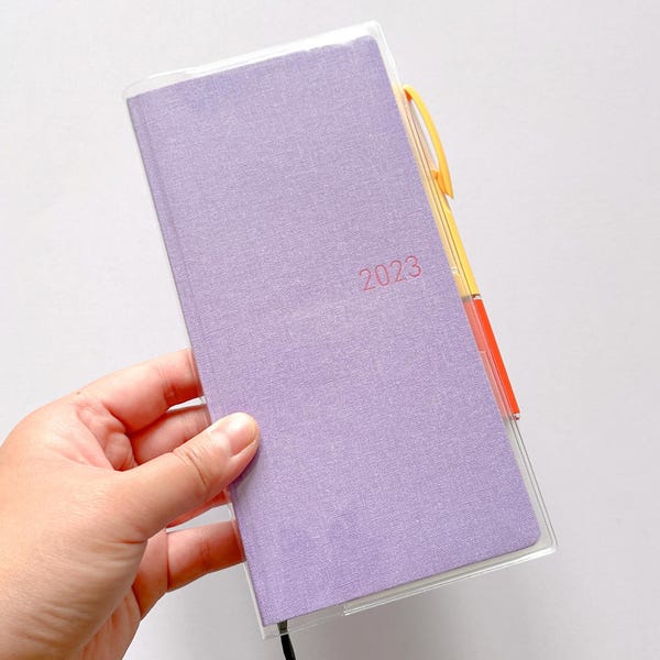 Hobonichi Weeks Clear Cover with Pockets and Pen Loop | Jelly Cover
