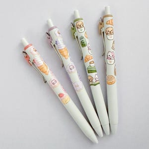 Bolígrafos de gel retráctiles Uni-Ball One "Kawaii Cafe" de 0,5 mm [Edición limitada] / Bolígrafos de gel bonitos / Bolígrafos de gel kawaii / Bolígrafo de gel de café / Bolígrafo de gel Matcha