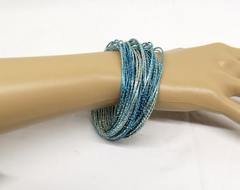 1980's 925 Sterling Silver Bracelet Italian UTC Byzantine Bracelet