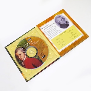 2005 Mozart Musical Masterpieces CD and Hardcover Book The Classic Composers Wolfgang Amadeus Mozart Classical Music and Book