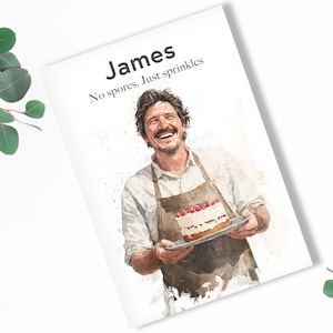 Pedro Pascal Inspired Birthday Card | Last of Us Inspired Card | Personalised Funny Card | Pedro Pascal Fan Gift | Celebrity Card