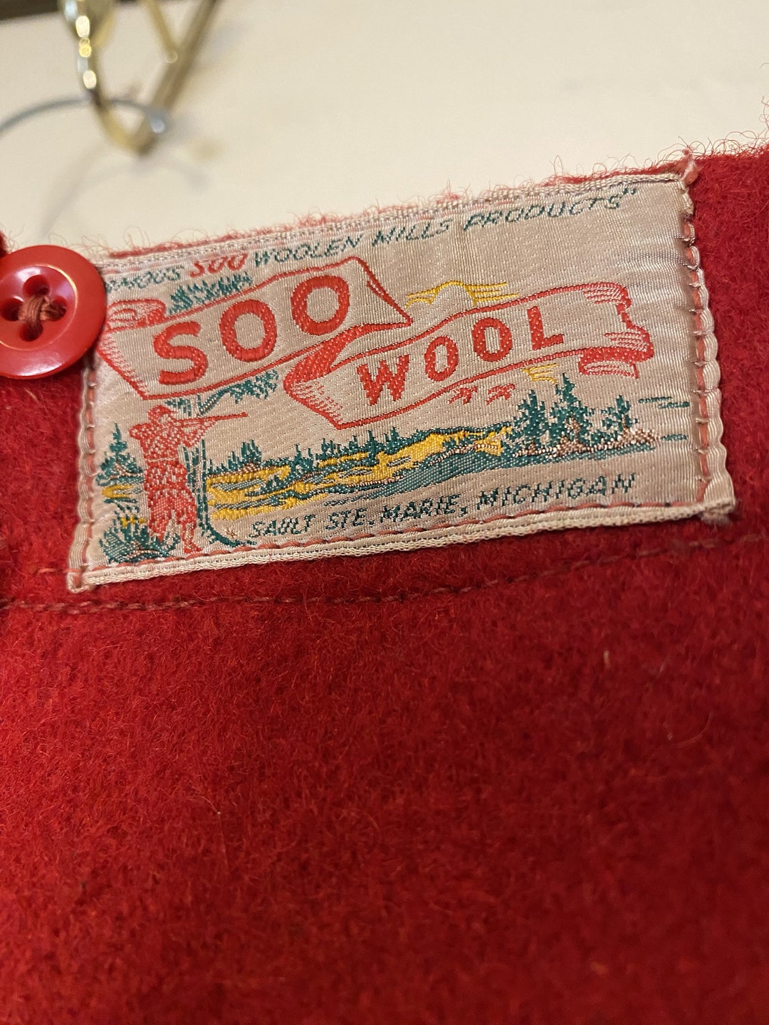 SOO Woolen Mills Hunting Pants, 1950s Hunting, Wool Pants, Wool Hunting