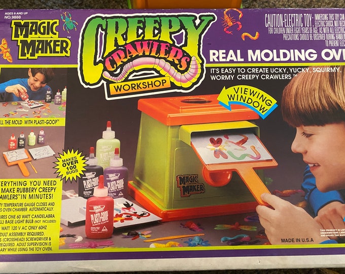 Toymax Vintage Creepy Crawlers Creepy Crawler Molding Oven, Vintage Toy, Creepy
