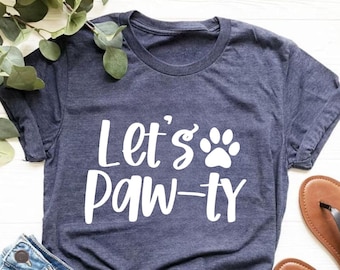 Let's Paw-ty Shirt, Dog Birthday Shirt, Puppy Birthday, Puppy Pawty, Dog Invitation Shirt, Dog Mom, Dog Dad shirt