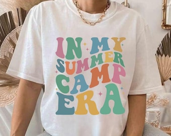 In My Summer Camp Era Shirt, Summer Scout Shirt, Camping Shirt, Summer Vacation Shirt, Retro Groovy Summer Camp Shirt, Camping Lover Shirt