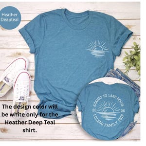 Personalized Family Beach Vacation Shirt, Customized Family Name Matching Trip T-Shirt image 3