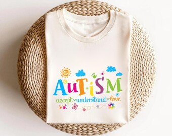 Brushstroke Autism Shirt, Autism Awareness Shirt, Autism Puzzle Pieces Shirt, Autism Shirt, Autism Month Tee, Autism Support Shirt, Advocate