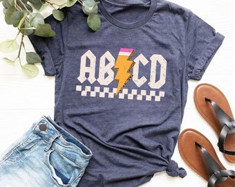 ABCD Shirt, Cute Teacher Shirts, Funny Teacher Shirt, Preschool Teacher Shirt, Prek Teacher Shirt, Kindergarten Teacher Shirts, School Shirt