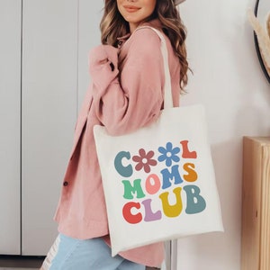 Mother Tote Bag, Mother&#39;s Day Gift, Mother&#39;s Day Tote Bag, Mom Life Tote Bag, Social Moms Tote Bag, New Mom Shopping Bag, So Cool Mom Bag