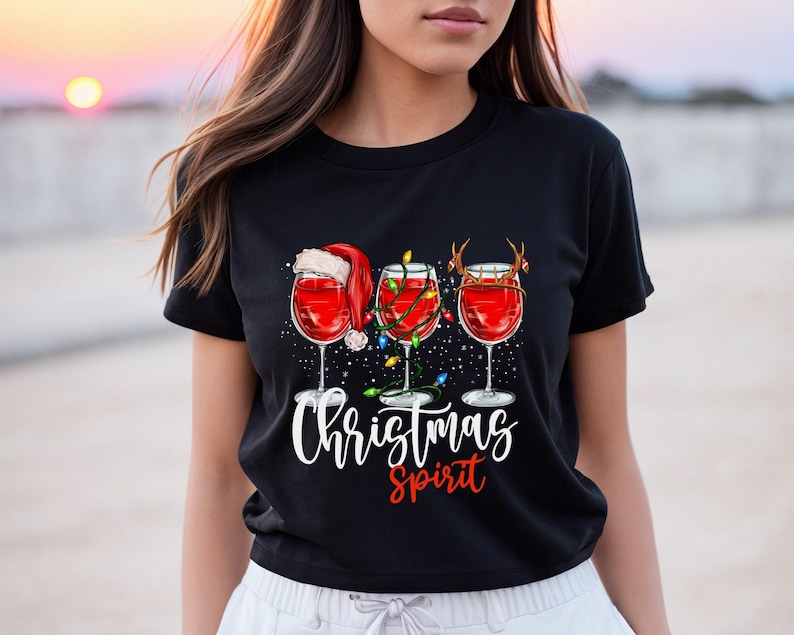 Christmas Spirits Shirt, Bourbon Christmas Shirt, Whiskey Lover Shirt, Christmas Holiday Shirt, Christmas Shirt, Christmas Vacation Shirt image 1