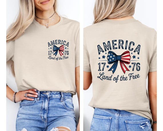America Land of the Free Shirt, Est 1776 Independence Day Tee