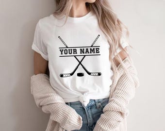 Personalized Hockey Team Shirt: Hockey Player, Mom Gift