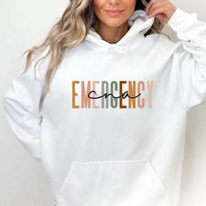 Emergency CNA Sweatshirt, Emergency Nurse Hoodie, Emergency Department Sweatshirt, Emergency Department Hoodie, ER Nurse Crewneck