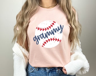 Baseball Grammy Shirt, Baseball Grandma, Baseball Nana Gift, Nana Baseball Shirts, Baseball Family Shirts, Gift for Nana, Grammy T-Shirt