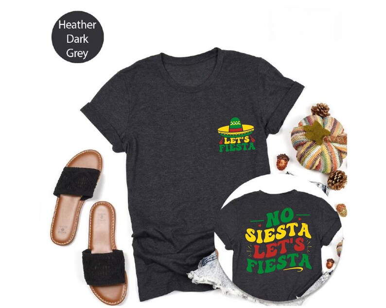 No Siesta Lets Fiesta Shirt, Cinco De Mayo Family Outfit image 6