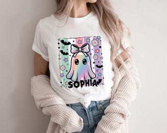Personalized Spooky Season Shirt, Spooky Ghost Shirt, Spooky Season Shirt, Halloween Shirt, Cute Halloween Shirt, Gift for Halloween