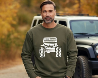 American offroad sweatshirt, Offroad forest shirt, USA Flag sweatshirt, US Offroad, 4WD offroad shirt, Offroad Forest 4WD