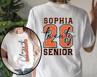 Personalized Senior 2026 Shirt, Class Of 26 Shirts, Graduation 2026, Custom Name Graduation Gift, Senior Gift Graduation, Graduation Party