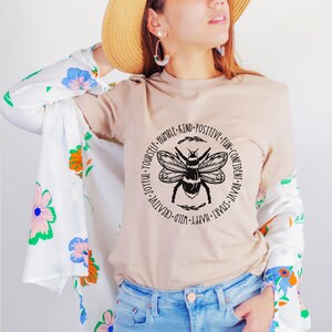 Bee Something Shirt, Be Kind, Stay Positive, Fun, Confident, Happy, Wild, Joyful Tshirt, Happiness Matter Tee, Women Tshirt, Cute Shirt