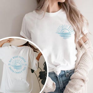 Personalized Family Beach Vacation Shirt, Customized Family Name Matching Trip T-Shirt image 4