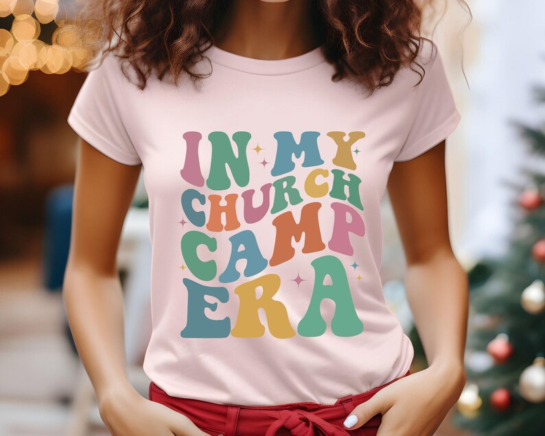 In My Church Camp Era Shirt, Summer Scout Shirt, Camping Shirt, Summer Vacation Shirt, Retro Groovy Church Camp Shirt, Camping Lover Shirt image 5