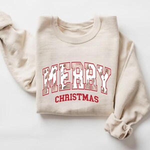 Christmas Sweatshirt, Merry Christmas Sweatshirt, Christmas Hoodie for Women, Christmas Crewneck Sweatshirt, Holiday Sweater, Christmas Gift