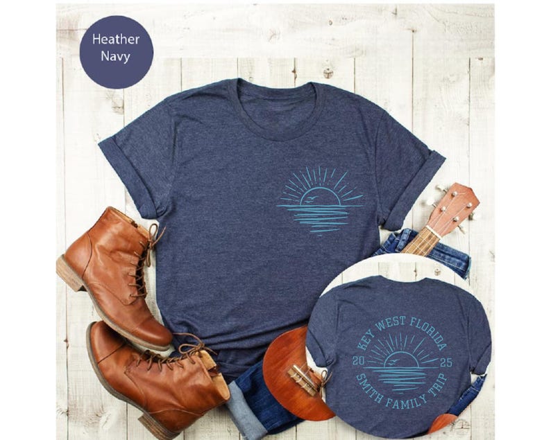 Personalized Family Beach Vacation Shirt, Customized Family Name Matching Trip T-Shirt image 6