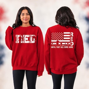 Remember Everyone Deployed Sweatshirt, On Friday We Wear Red Hoodie, American Flag Us Veteran