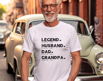 Personalized Legend Husband Dad Grandpa Shirt, Father's Day Gift