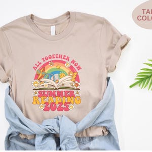 All Together Now Shirt, 2025 Summer Reading Shirt, Librarian Shirt, Book Lover Gift, Reading Teacher Shirt